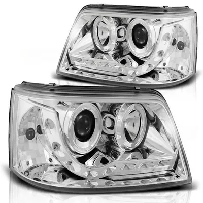 Immagine prodotto di Fari diurni a LED di design, compatibili con VW T5 03-09, cromati