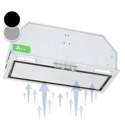 Produktbild von Klarstein Dunstabzugshaube, Abluft-Dunstabzugshaube mit Filter aus Aluminium Spülmaschinenfest, Leiser Abzugshaube für Abluft, 397 m³/h Luftstrom, Wandhauben mit LEDs, Dunstabzug zur Wandmontage