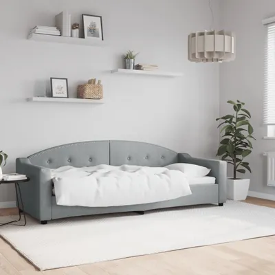 Produktbild von Tagesbett Hellgrau 80x200 cm Stoff