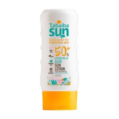 Image de Lotion solaire à l'aloès SPF50+ Tabaiba Sun 200 ml. Lait protecteur à l'aloès des îles Canaries Tabaiba Sun Tenerife