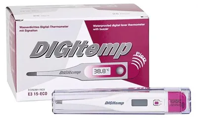 Image de Thermomètre médical DigiTemp, thermomètre à l'épreuve des enfants, incassable, étanche