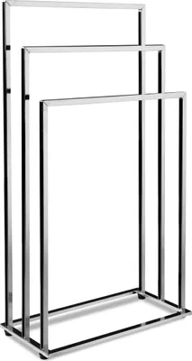 Image de porte-serviettes à 3 niveaux Tire chrome