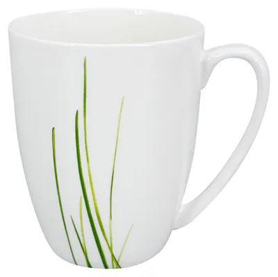 Produktbild von Porzellanbecher Luna Grass 350 ml, weiß/grün