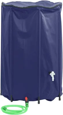 Produktbild von Wassertank mit Wasserhahn Faltbar 1000 L PVC, Wasserkanister Camping, Kanister, Wasserbehälter, Trinkwasserkanister - 156002