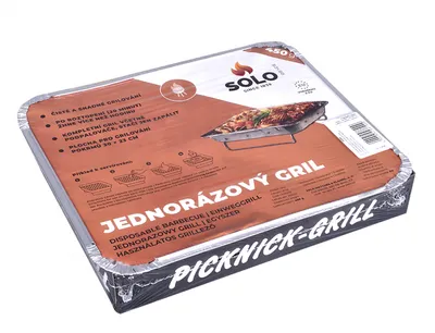 Obrázok produktu pre Záhradný gril Nohel na jednorazové drevené uhlie SOLO+ 450g