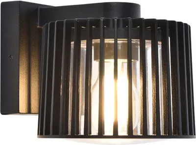 Zdjęcie produktu dla Kinkiet zewnętrzny SHYNE czarny 1xE27x25W aluminium wym:15,3x16,1x19cm IP54 Lutec