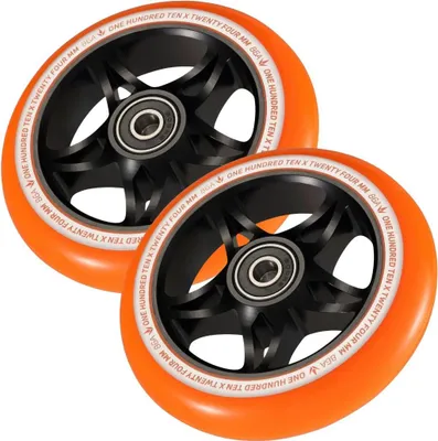 Obrázok produktu pre Kolesá na kolobežku – S3 – 110 mm – čierne/oranžové – Blunt Scooters