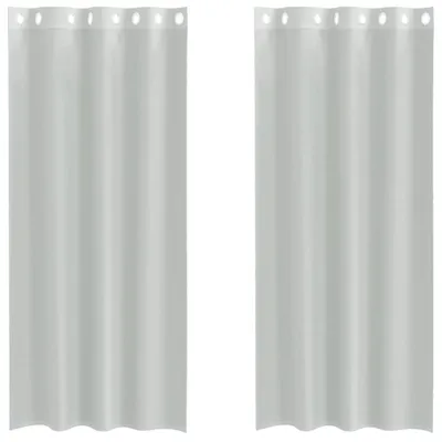 Obrázok produktu pre vidaXL Voálové záclony s očkami 2 ks. Svetlosivé 140x225 cm