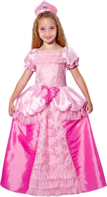 Produktbild von Prinzessin Kleid mit Kopfschmuck rosa - pink 116 cm