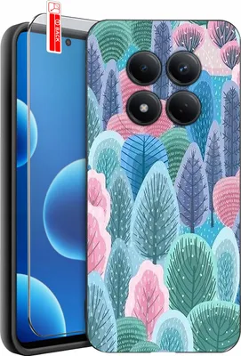 Immagine prodotto di Custodia per Xiaomi Redmi Note 15 Pro 4G | Design | Custodia in silicone opaco + vetro protettivo per lo schermo