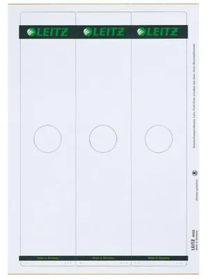 Produktbild von Leitz 60980085 selbstklebendes Etikett Rechteck Grau