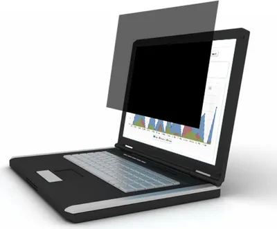 Produktbild von Port Designs Privacy Filter 2D, Notebook, Rahmenloser Display-Privatsphärenfilter, Schwarz, Polyethylenterephthalat, Schwarz, Anti-Glanz