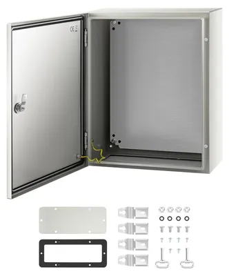 Image de Boîtier électrique - Boîtier de sécurité - Boîtier de raccordement - Boîte murale - Boîtier en acier