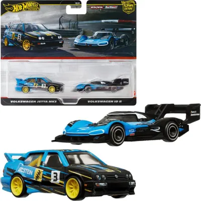 Produktbild von Hot Wheels HRR83, Fahrzeug-Set, 3 Jahr(e), Metall, Kunststoff, Schwarz, Blau, Gelb