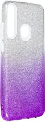 Zdjęcie produktu dla Pokrowiec König Design kompatybilny z plastikowym, miękkim etui na telefon Huawei Y6p - Fioletowe etui na telefon komórkowy