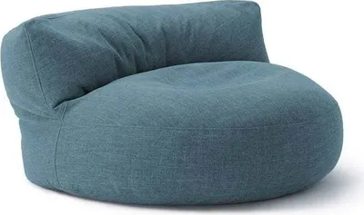 Zdjęcie produktu dla Lumaland Interior Line beanbag lounge - Okrągła sofa beanbag - Wypełnienie 320 litrów, 90 x 50 cm - Aqua