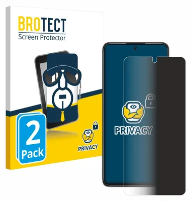 Produktbild von 2x BROTECT Sichtschutzfolie für Xiaomi Poco X4 Pro 5G Anti-Spy Privacy Sichtschutz Blickschutz Folie Blaulicht-Schutz