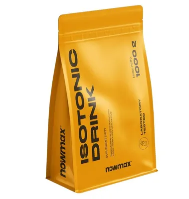 Produktbild von nowmax® Isotonic Drink Orange 1000 g – Elektrolyte, Vitamin C, Zink & Taurin