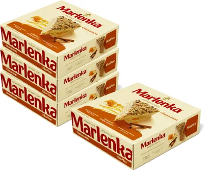 Image de MARLENKA® 3+1 Gâteau au miel à la cannelle - Gâteau au miel, Tarte, Gâteau (4 x 800 g)