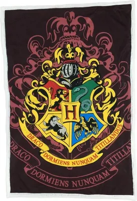 Produktbild von Harry Potter - Hogwarts Wappen Decke, Teddy CD613 (150 cm x 100 cm) (Bunt)