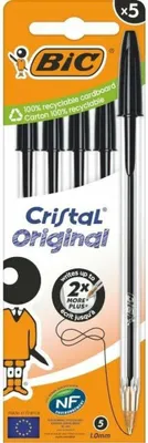 Produktbild von Kugelschreiber-Set Bic Cristal Original 516345 Schwarz