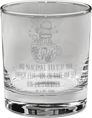 Produktbild von Mr. & Mrs. Panda Glas Nachtfalter Schaumbad - Transparent - Geschenk, Trinkglas, Badezimmer, Longdrinkglas, Ziele, Gin, Gute Laune, Tasse, WC, Tumbler, Bad, Cocktailglas