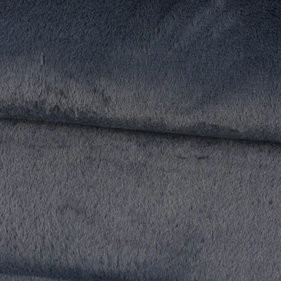 Produktbild von Fellimitat Stoff Meterware Kunstfell kuschelweich rauchgrau 1,45m