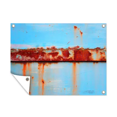 Obrázek produktu pro MuchoWow® Zahradní plakáty - Kovy - Rez - Vintage - Ocel - 120x160 cm - Zahradní dekorace