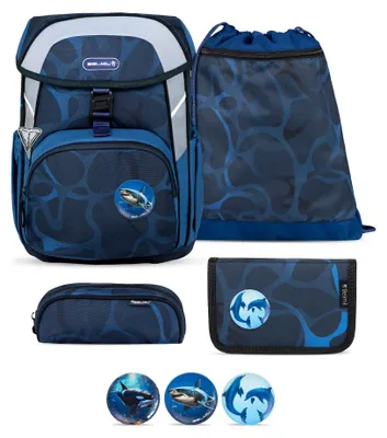 Produktbild von Belmil Belmil Maxi ergonomisches Schulranzen-Set 5-teilig "Wave Storm"