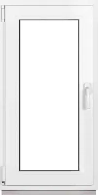 Obrázek produktu pro Framex sklepní okno Plastové okno Bílé Šířka x výška 50 x 100 cm (500 x 1000 mm) Dvojité (32 mm) Výklopně-kyvné DIN Levé - Premium - Všechny velikosti