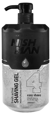 Immagine prodotto di NISHMAN Gel da barba Rasiergel 1 litro - 4, colore grigio, per una rasatura facile