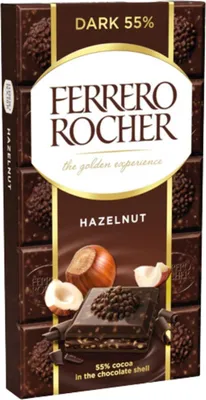 Zdjęcie produktu dla Baton z ciemnej czekolady Ferrero Rocher z orzechami laskowymi 90g