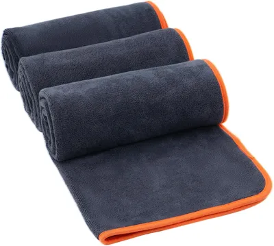 Produktbild von Set von 3 Fitnesshandtüchern 40x80cm, Absorbierendes Mikrofaser, Schnelltrocknend, für Fitnessstudio
