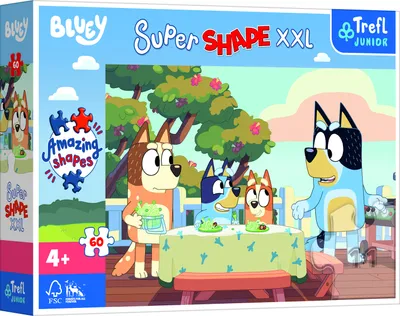 Produktbild von Trefl Trefl - Puzzle - 60 XXL Super Shape" - Bluey a priatelia / BBC Bluey_FSC Mix 70 %"