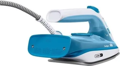 Zdjęcie produktu dla Żelazko parowe BRAUN FI3144 BL FreeStyle 3, 2400 W, stopa SuperCeramic, para 45 g/min, uderzenie pary 170 g/min