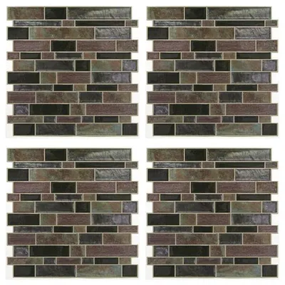Obrázok produktu pre Room Mates StickTILES Moderné nálepky na stenu v podobe hnedých kamenných dlaždíc 20160428