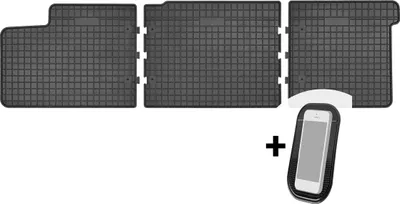 Produktbild von Gummimatten Auto Fußmatten Automatten Passgenau 3-teilig Set - passend für VW Transporter T5 T6 2003-2019