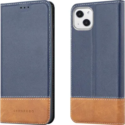 Produktbild von Cadorabo Hülle für Apple iPhone 13 Schutzhülle in Blau SHandyhülle Book Case Etui Kunstleder
