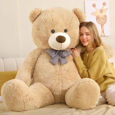 Produktbild von Riesen Teddybär 140cm Hellbraun XXL Kuscheltier Plüschbär weich