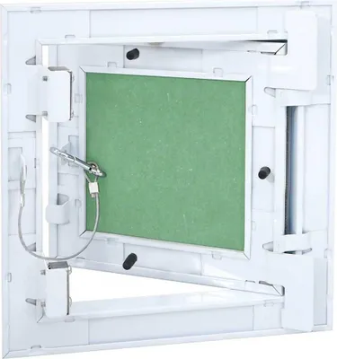 Image de vidaXL Trappe d'accès vert et argent 20 x 20 cm