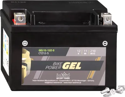 Immagine prodotto di intAct Bike-Power batteria per moto GEL CTZ12-S 12V 11Ah Gel12-12Z-S