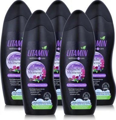 Produktbild von LITAMIN Duftöl-Pflegeschaumbad Magische Momente 750ml Wellnes & Care (5er Pack)