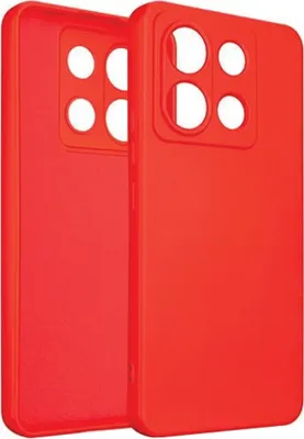 Produktbild von Beline Silikonhülle Poco X6 Rot/Rot