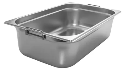 GN 1/1 Gastronormbehälter GN-Behälter Edelstahl 21 Liter Tiefe 150mm MIT FALLGRIFF