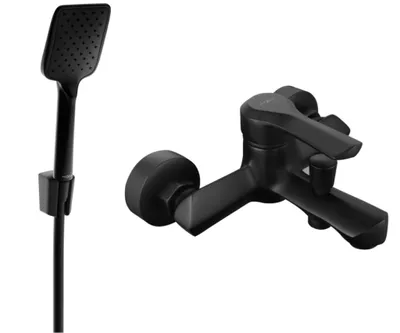 Zdjęcie produktu dla Mexen Sabre R62 bateria wannowa z zestawem prysznicowym, czarna - 7213R62-70