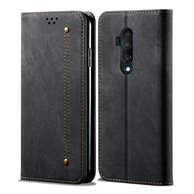 Obrázek produktu pro OnePlus 7T Pro Pouzdro, Kožené Peněženkové Pouzdro s Magnetickým Uzavíráním a Pouzdro s Funkcí Stojánku pro OnePlus 7T Pro černé