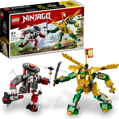 Obrázok produktu pre Stavebnica LEGO NINJAGO 71781 Lloyd a súboj robotov EVO (223 dielikov)