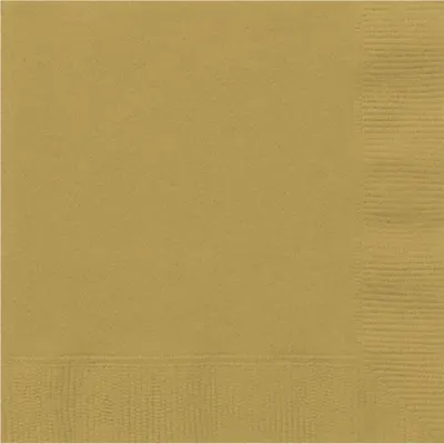 Immagine prodotto di 20 tovaglioli di carta dorati 33 x 33 cm - taglia unica