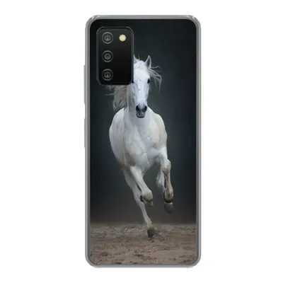Produktbild von MuchoWow® Handyhülle Schutzhülle Hülle für Samsung Galaxy A03s Pferd - Pilz - Sand Silikon Softcase Handy Hülle - Schutz