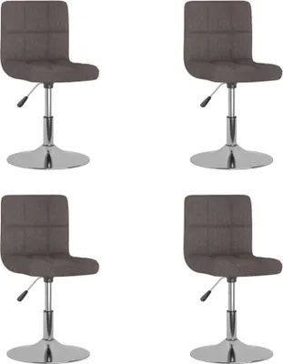 Produktbild von Esszimmerstühle 4 Stk. Drehbar Taupe Stoff